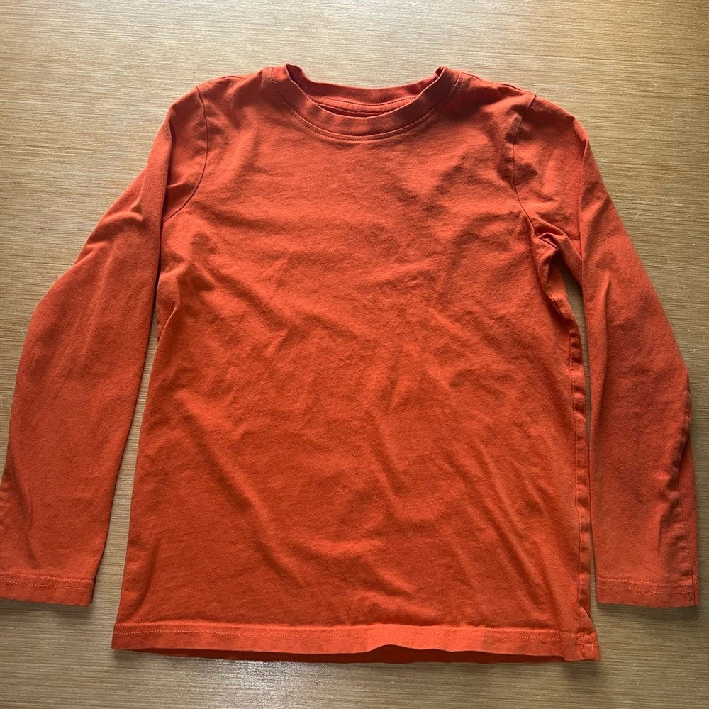 Primary Vibrant Orange Long Sleeve Tee